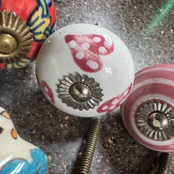 11 Colorful Ceramic Drawer Knobs Set - Picture 9 of 12